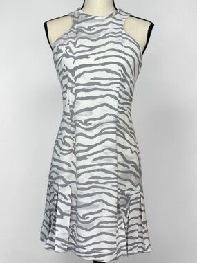 Rebecca Taylor Zebra Print Mini Dress Fit & Flare Size S